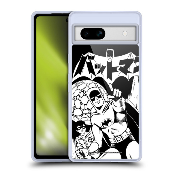 Batman DC Comics Bat-Manga! Black And White Soft Gel Case for Google Pixel 7a