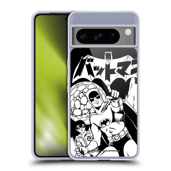 Batman DC Comics Bat-Manga! Black And White Soft Gel Case for Google Pixel 8 Pro