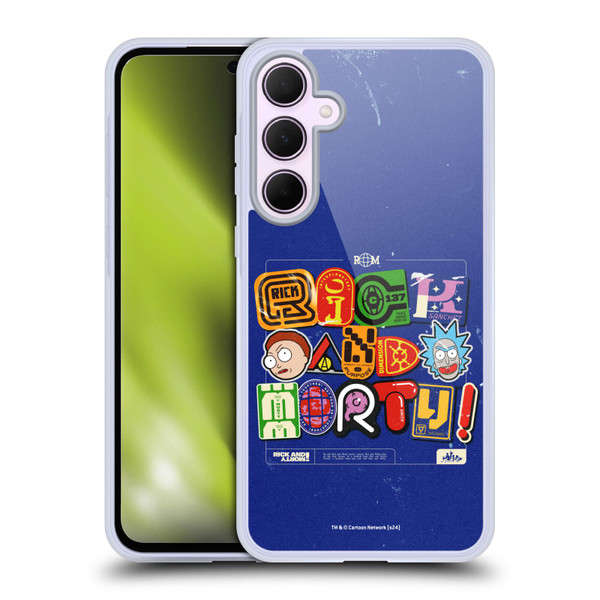 Rick And Morty Duo Graphics Typography Soft Gel Case for Samsung Galaxy A35 5G