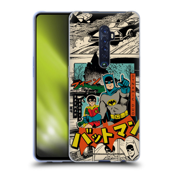 Batman DC Comics Bat-Manga! Collage Soft Gel Case for OPPO Reno 2