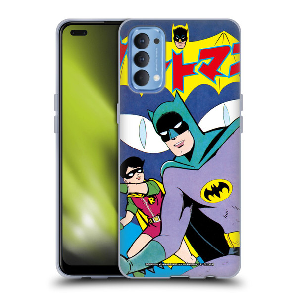Batman DC Comics Bat-Manga! Comic Book Cover Soft Gel Case for OPPO Reno 4 5G