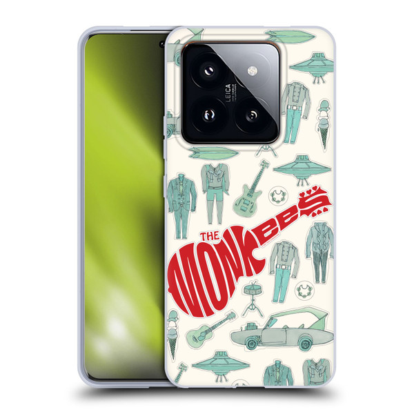 The Monkees Graphics Pattern Soft Gel Case for Xiaomi 14 Pro