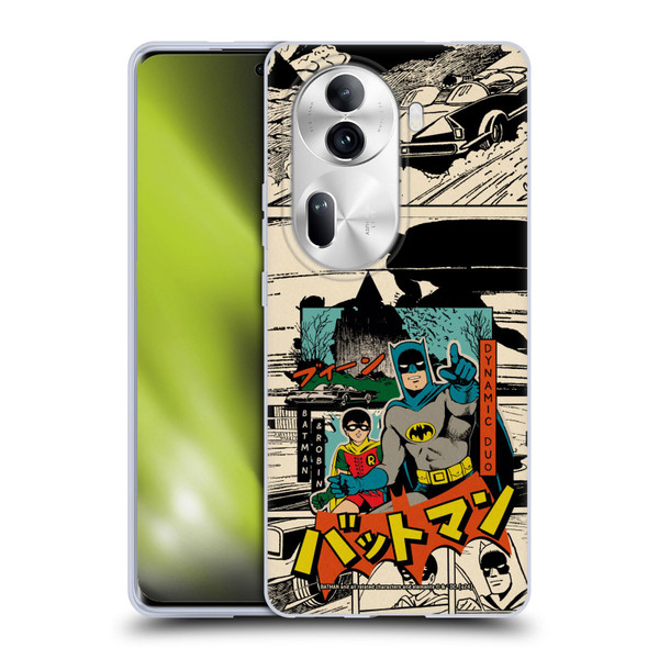 Batman DC Comics Bat-Manga! Collage Soft Gel Case for OPPO Reno11 Pro