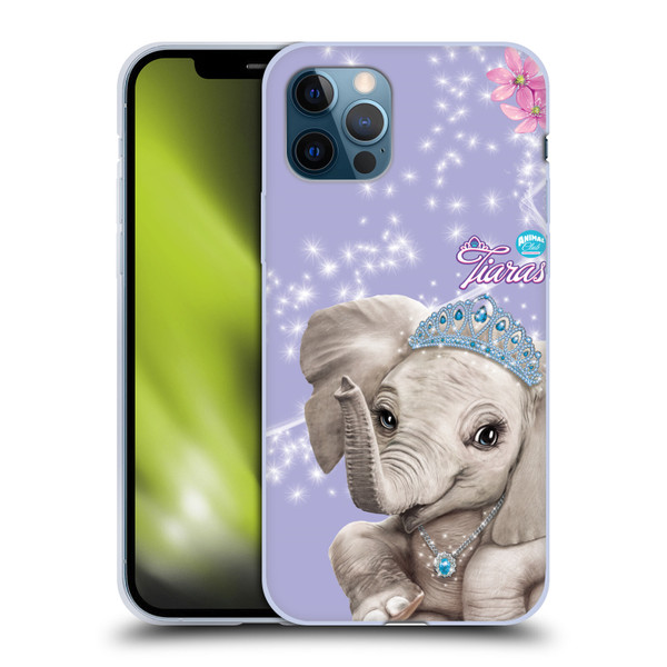 Animal Club International Royal Faces Elephant Soft Gel Case for Apple iPhone 12 / iPhone 12 Pro