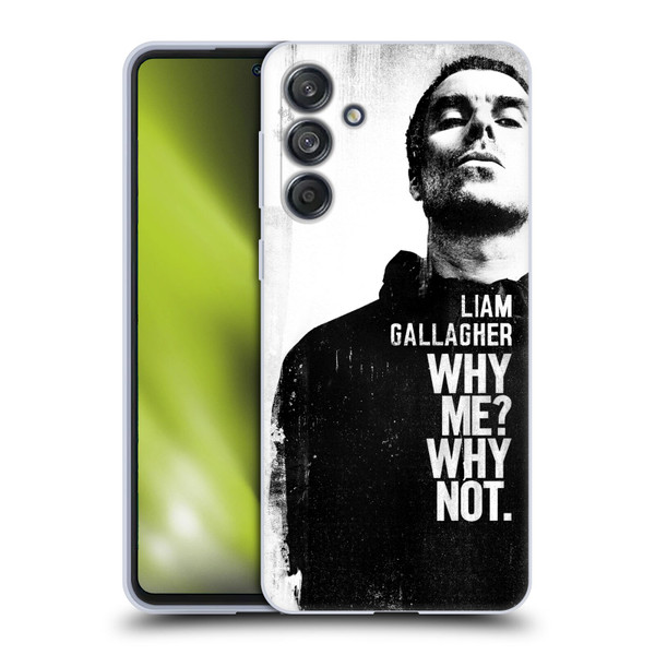 Liam Gallagher Graphics Why Me Soft Gel Case for Samsung Galaxy M55 5G