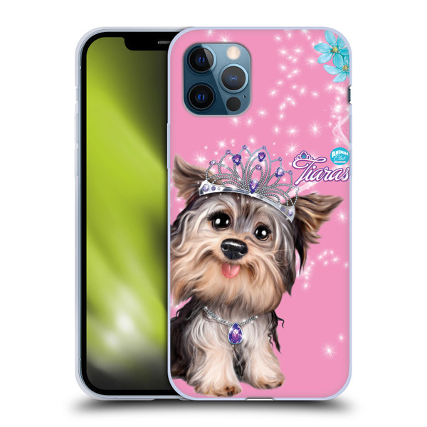 Animal Club International Royal Faces Yorkie Soft Gel Case for Apple iPhone 12 / iPhone 12 Pro