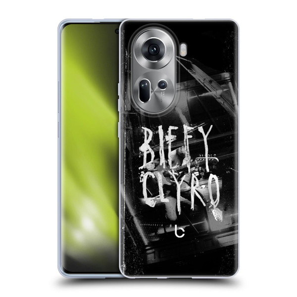 Biffy Clyro Graphics Black White Soft Gel Case for OPPO Reno11