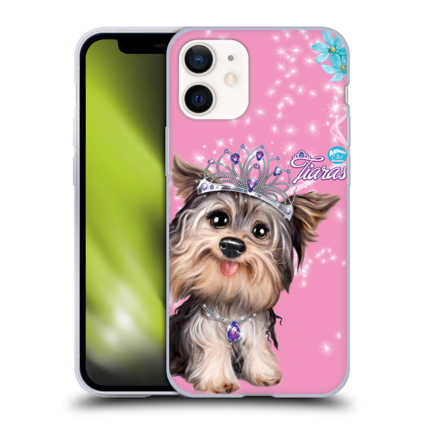 Animal Club International Royal Faces Yorkie Soft Gel Case for Apple iPhone 12 Mini