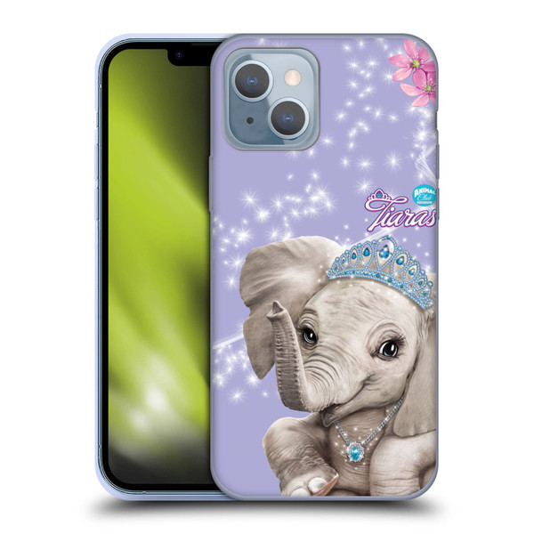 Animal Club International Royal Faces Elephant Soft Gel Case for Apple iPhone 14