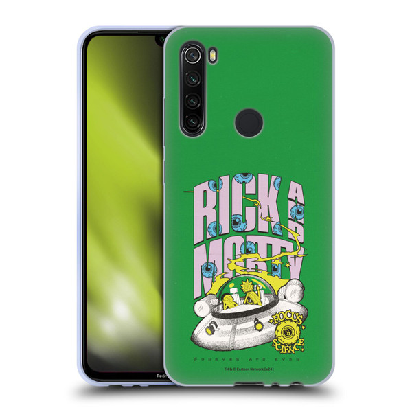 Rick And Morty Duo Graphics The Space Cruiser Soft Gel Case for Xiaomi Redmi Note 8T
