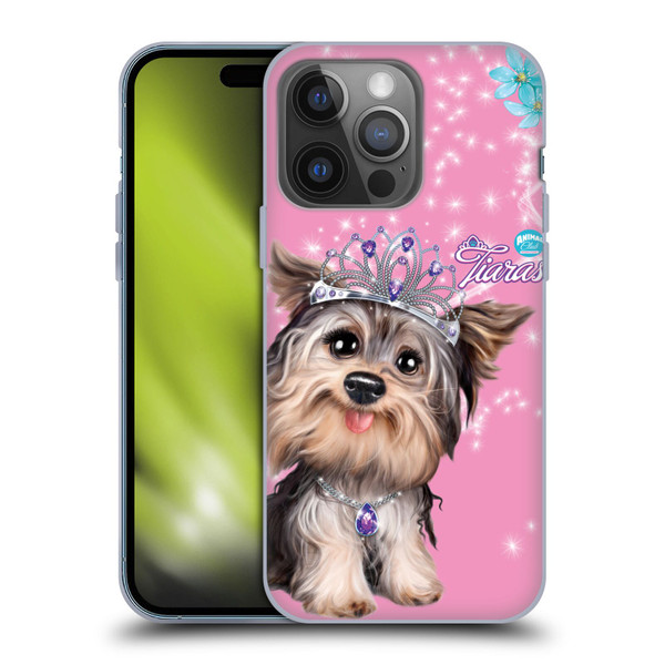 Animal Club International Royal Faces Yorkie Soft Gel Case for Apple iPhone 14 Pro