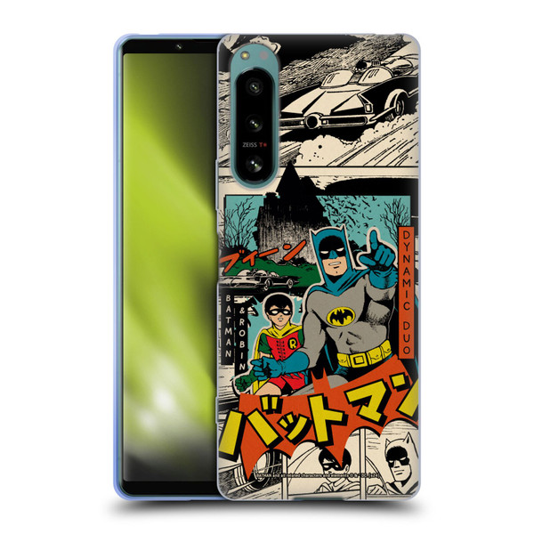 Batman DC Comics Bat-Manga! Collage Soft Gel Case for Sony Xperia 5 IV