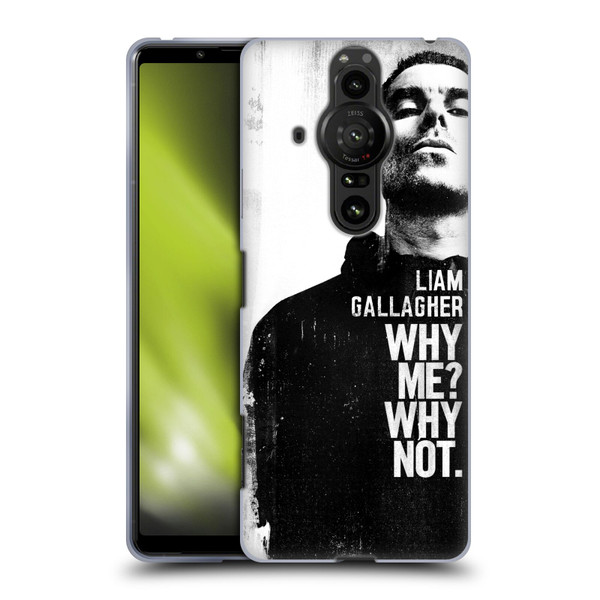 Liam Gallagher Graphics Why Me Soft Gel Case for Sony Xperia Pro-I