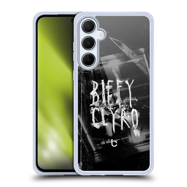 Biffy Clyro Graphics Black White Soft Gel Case for Samsung Galaxy A55 5G