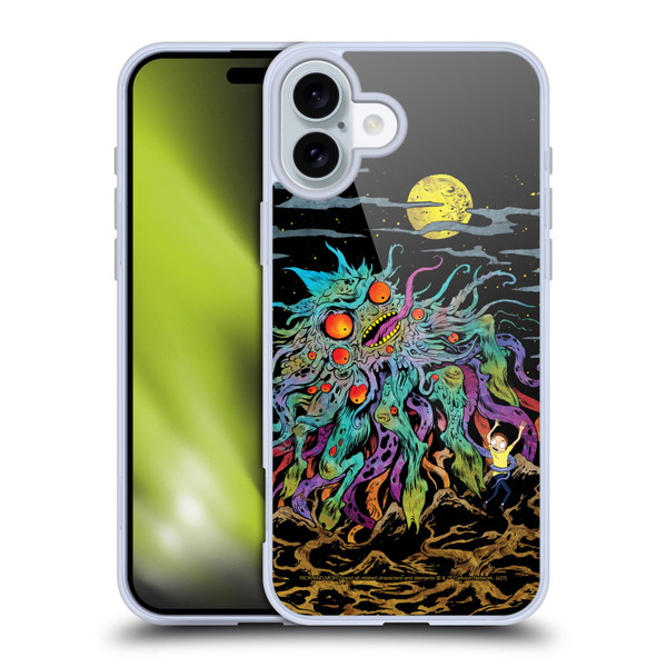 Rick And Morty Season 1 & 2 Graphics The Dunrick Horror Soft Gel Case for Apple iPhone 16 Plus