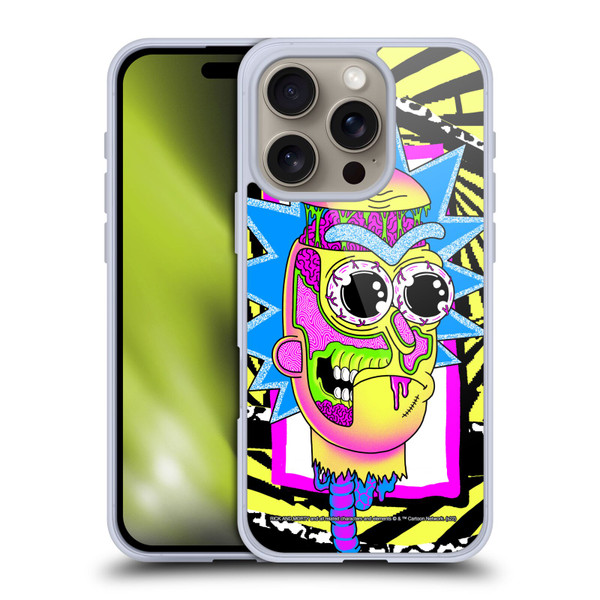 Rick And Morty Season 1 & 2 Graphics Rick Soft Gel Case for Apple iPhone 16 Pro
