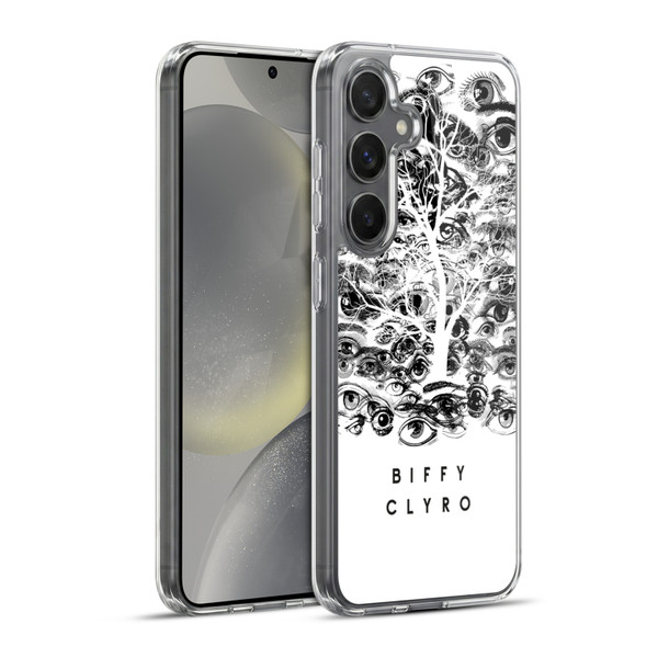 Biffy Clyro Graphics Eyes Soft Gel Case for Samsung Galaxy S24+ 5G & MagSafe