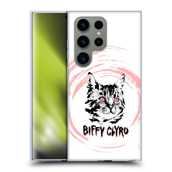 Biffy Clyro Graphics Cat Soft Gel Case for Samsung Galaxy S24 Ultra 5G