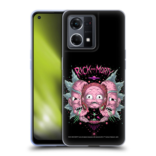 Rick And Morty Season 1 & 2 Graphics Intergalactic Escapades Soft Gel Case for OPPO Reno8 4G