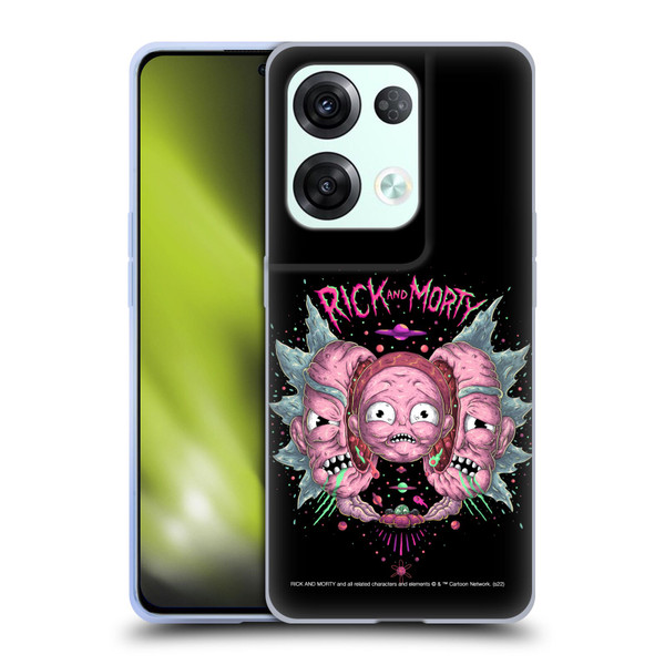Rick And Morty Season 1 & 2 Graphics Intergalactic Escapades Soft Gel Case for OPPO Reno8 Pro
