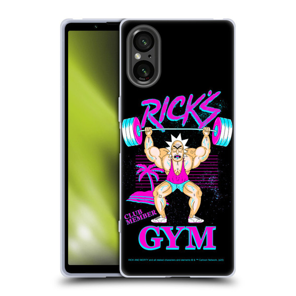 Rick And Morty Season 1 & 2 Graphics Rick's Gym Soft Gel Case for Sony Xperia 5 V 5G