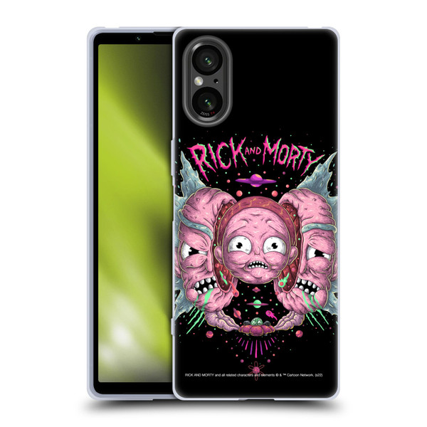 Rick And Morty Season 1 & 2 Graphics Intergalactic Escapades Soft Gel Case for Sony Xperia 5 V 5G