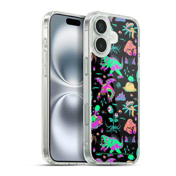 Rick And Morty Season 3 Graphics Aliens Soft Gel Case for Apple iPhone 16 Plus & MagSafe