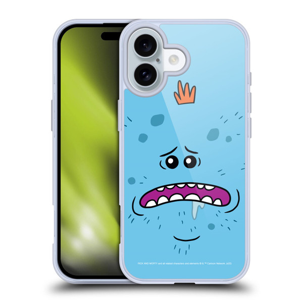 Rick And Morty Season 4 Graphics Mr. Meeseeks Soft Gel Case for Apple iPhone 16