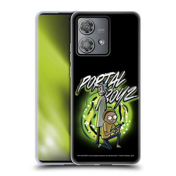 Rick And Morty Season 5 Graphics Portal Boyz Soft Gel Case for Motorola Edge 40 Neo 5G
