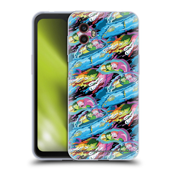 Rick And Morty Season 5 Graphics Warp Pattern Soft Gel Case for Samsung Galaxy Xcover6 Pro/Pro2