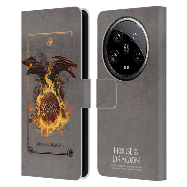 House Of The Dragon: Television Series Art Syrax and Caraxes Leather Book Wallet Case Cover For Xiaomi 14 Ultra
