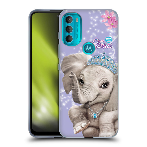 Animal Club International Royal Faces Elephant Soft Gel Case for Motorola Moto G71 5G