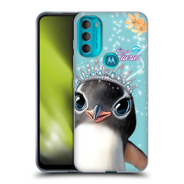 Animal Club International Royal Faces Penguin Soft Gel Case for Motorola Moto G71 5G