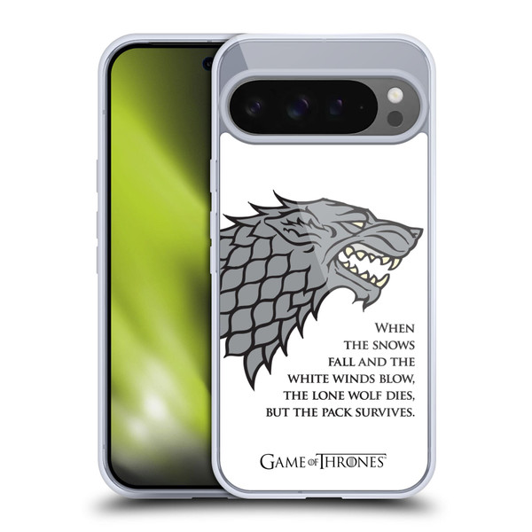 HBO Game of Thrones Graphics White Winds Soft Gel Case for Google Pixel 9 Pro XL