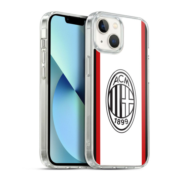 AC Milan 2024/25 Crest Kit Away Soft Gel Case for Apple iPhone 13
