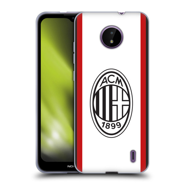 AC Milan 2024/25 Crest Kit Away Soft Gel Case for Nokia C10 / C20