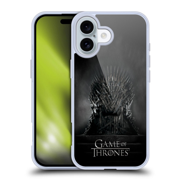 HBO Game of Thrones Key Art Iron Throne Soft Gel Case for Apple iPhone 16