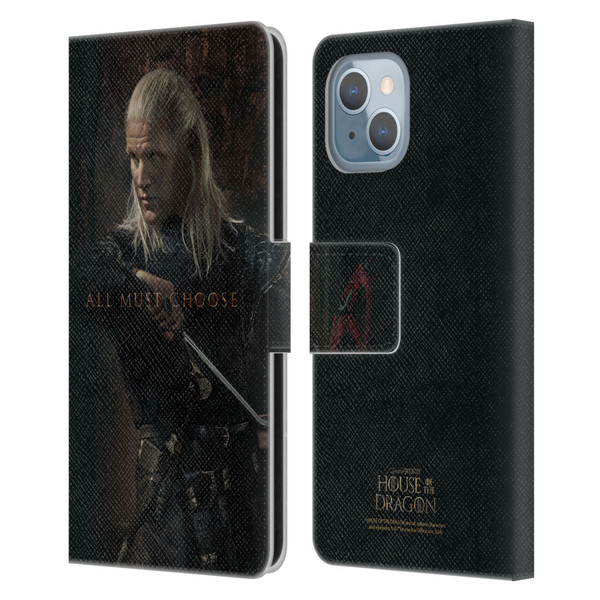 House Of The Dragon: Television Series Season 2 Character Posters Daemon Leather Book Wallet Case Cover For Apple iPhone 14