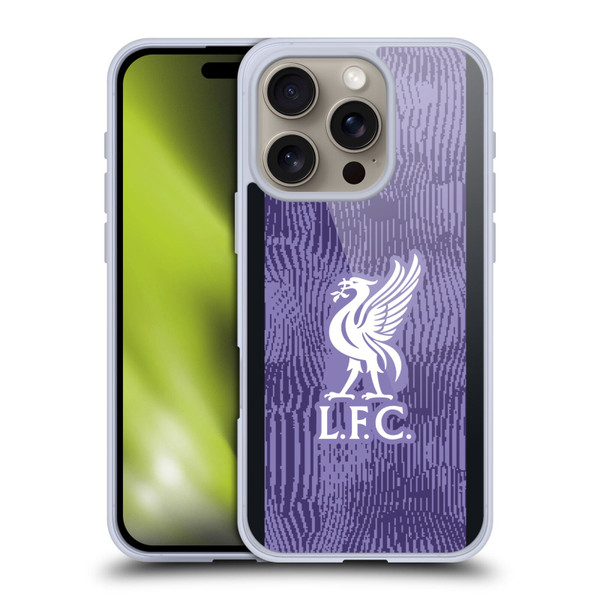 Liverpool Football Club 2023/24 Third Kit Soft Gel Case for Apple iPhone 16 Pro