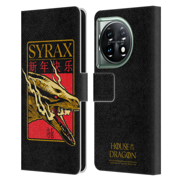 House Of The Dragon: Television Series Year Of The Dragon Syrax Leather Book Wallet Case Cover For OnePlus 11 5G