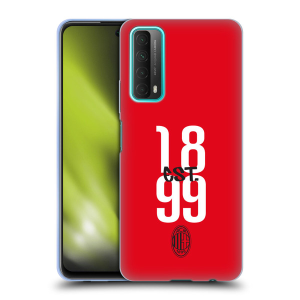 AC Milan Graphics Est. 1899 Soft Gel Case for Huawei P Smart (2021)
