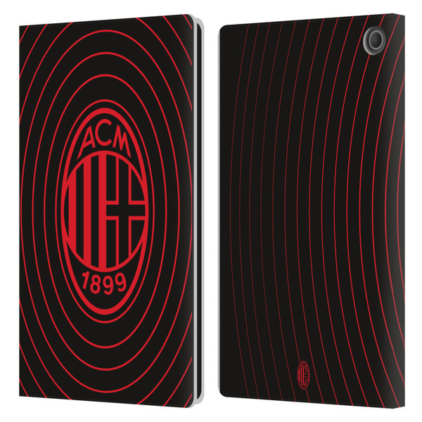 AC Milan Graphics Beat Leather Book Wallet Case Cover For Amazon Fire Max 11 2023