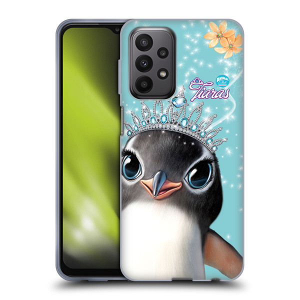 Animal Club International Royal Faces Penguin Soft Gel Case for Samsung Galaxy A23 / 5G (2022)