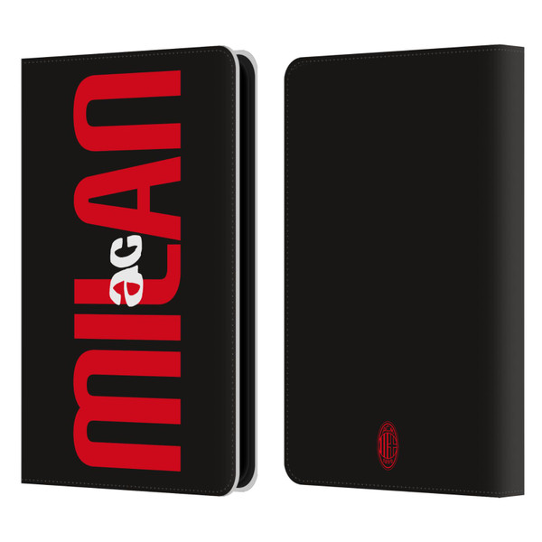 AC Milan Graphics Vertical Typography Leather Book Wallet Case Cover For Amazon Kindle Paperwhite 5 (2021)