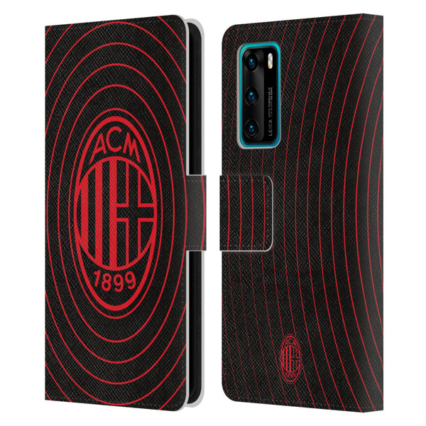AC Milan Graphics Beat Leather Book Wallet Case Cover For Huawei P40 5G