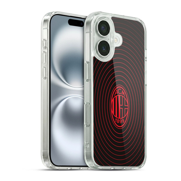 AC Milan Graphics Beat Soft Gel Case for Apple iPhone 16 & MagSafe