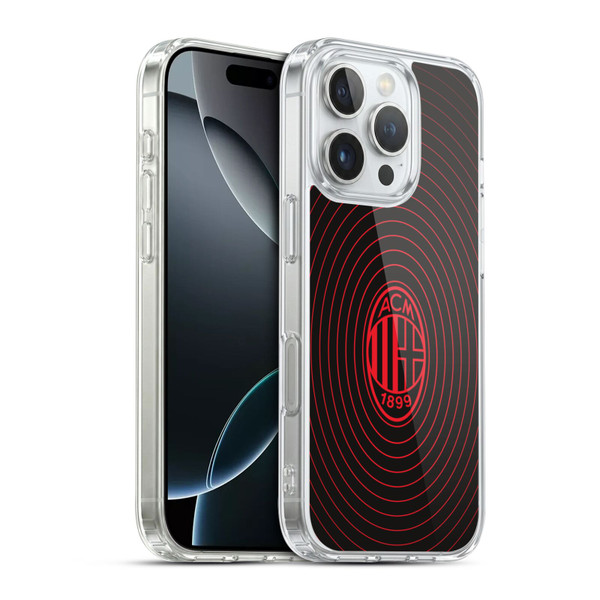 AC Milan Graphics Beat Soft Gel Case for Apple iPhone 16 Pro & MagSafe
