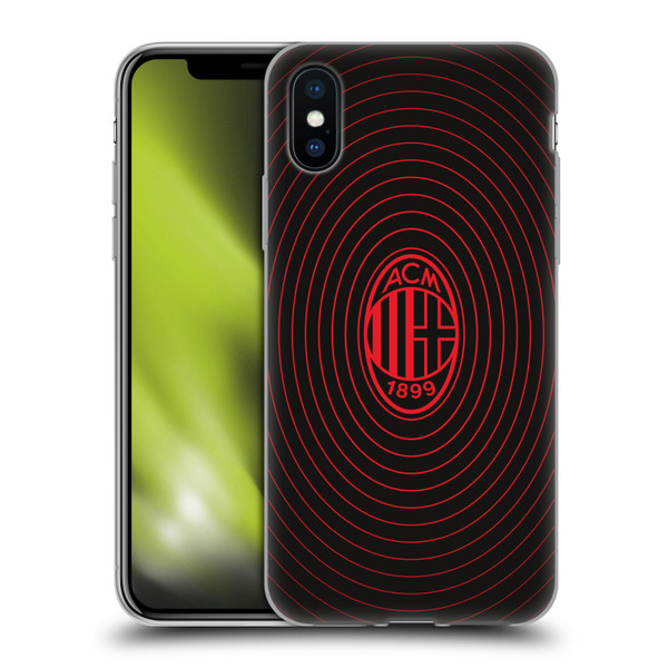 AC Milan Graphics Beat Soft Gel Case for Apple iPhone X / iPhone XS