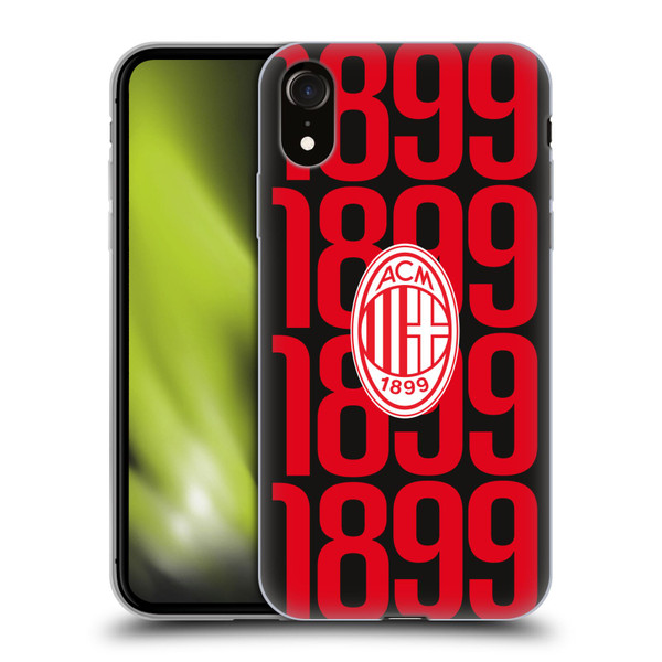 AC Milan Graphics Pattern Soft Gel Case for Apple iPhone XR
