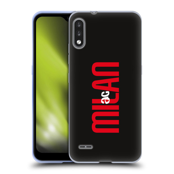 AC Milan Graphics Vertical Typography Soft Gel Case for LG K22